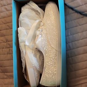 Glitter white sneakers